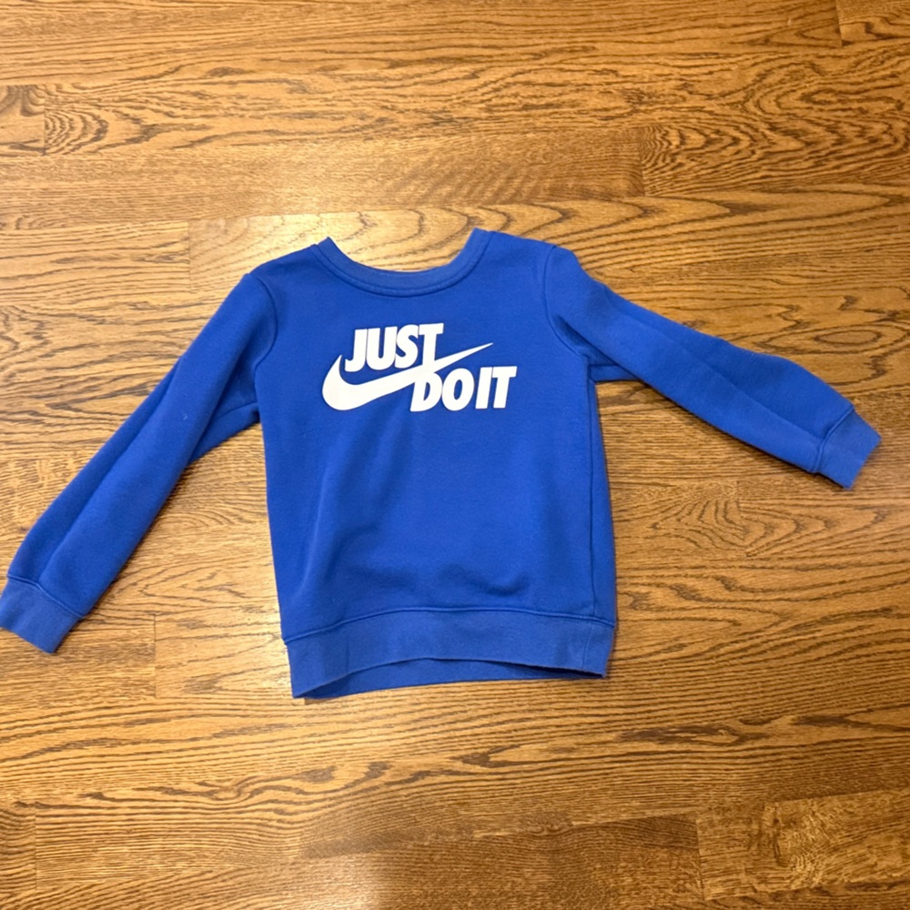 Nike Royal Blue Just Do It Sweatshirt Kid size 6